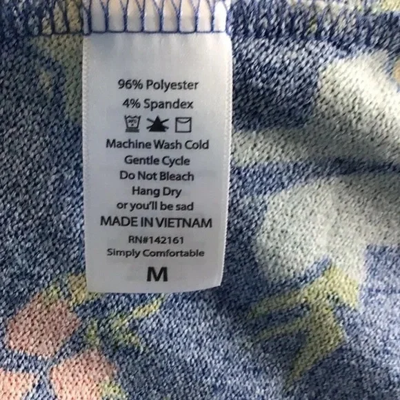 LuLaRoe | Sarah Cardigan Duster Sweater Blue/Fall Floral Medium - Picture 9 of 12